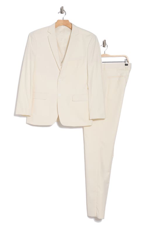 Braveman Premium Slim Fit 3-piece Suit In Ivory