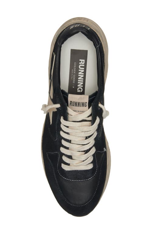 Shop Golden Goose Running Sole Sneaker In Black/white