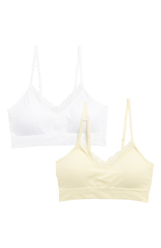 Abound Taylor 2-pack Assorted Bralettes In White