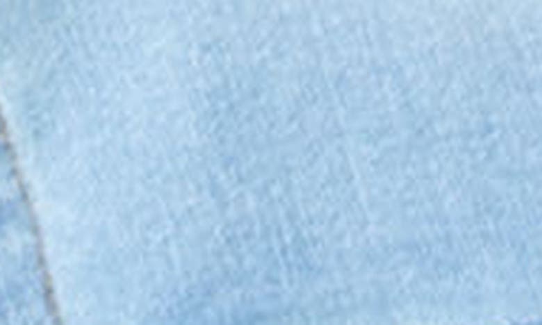 Apny Frayed Denim Jacket In Light Indigo