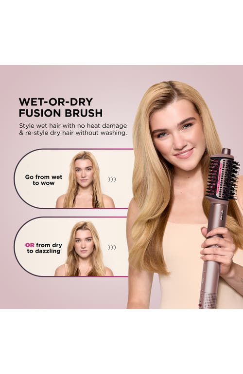 Shop Shark Flexfusion™ Air & Ceramic System With Air Straightener For Straight & Wavy Hair In Cosmic Blush