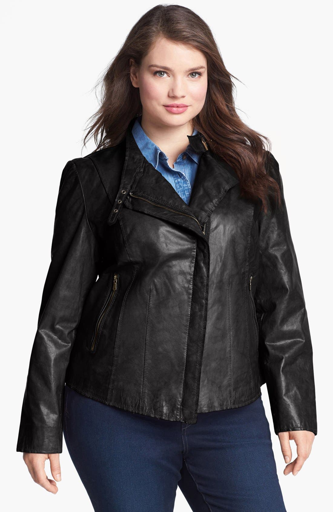 marc new york leather moto jacket