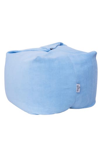Shop Inspired Home Magic Pouf Bean Bag Chair In Blue