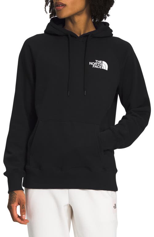 The North Face NSE Box Logo Graphic Hoodie Tnf Black/Tnf White at Nordstrom,