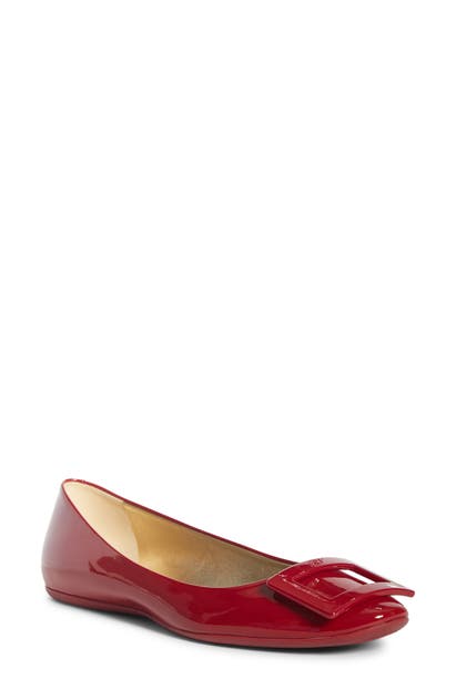 ROGER VIVIER Gommette Buckle Ballet Flat,RVW20802070D1PM006