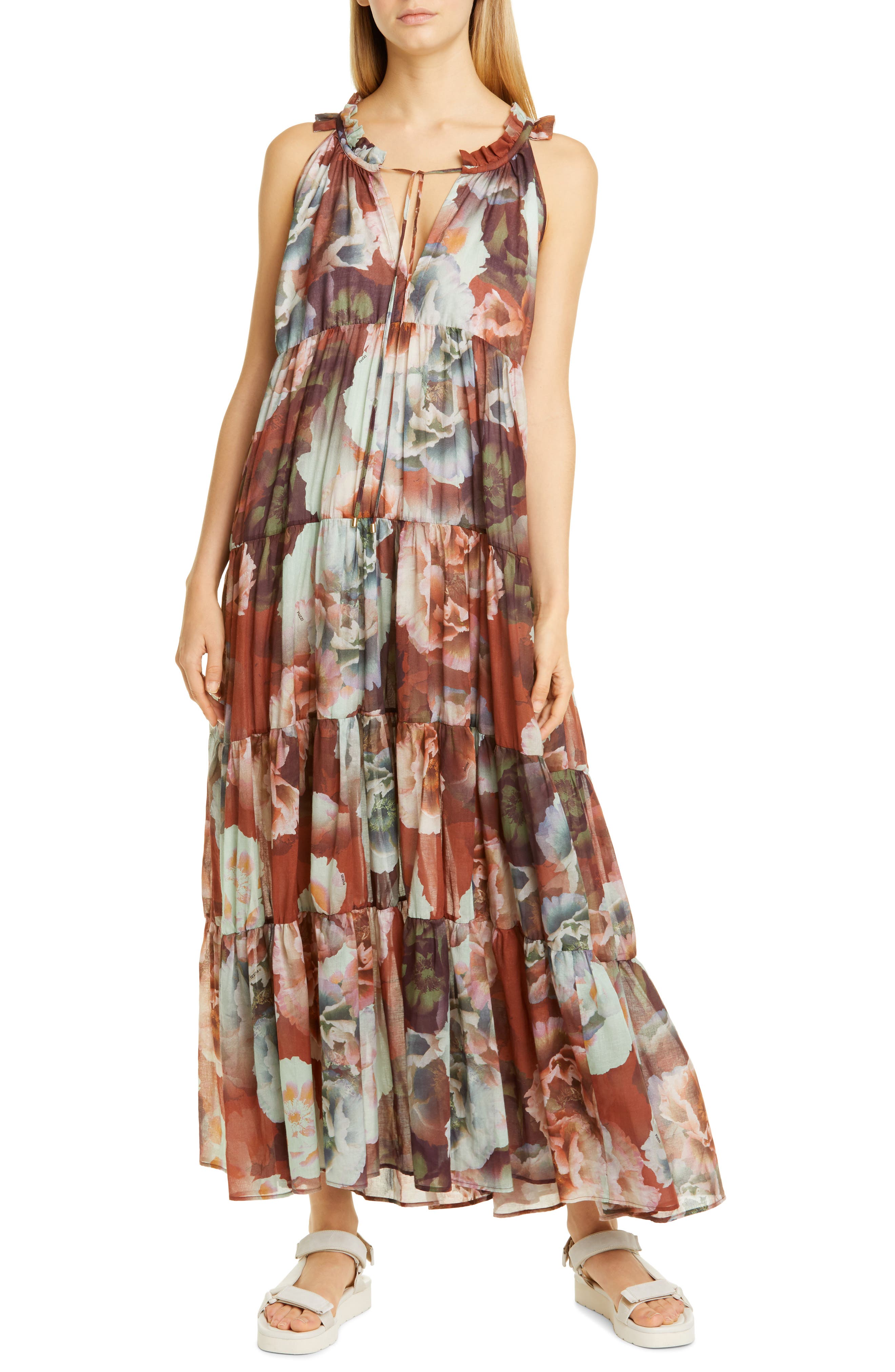fuzzi maxi dress