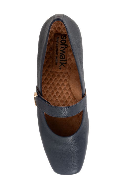 Softwalk ® Valdivia Mary Jane Flat In Navy