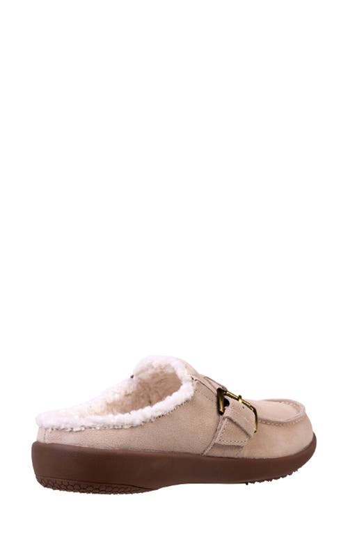 Shop Revitalign Siesta Faux Fur Lined Clog In Oatmeal