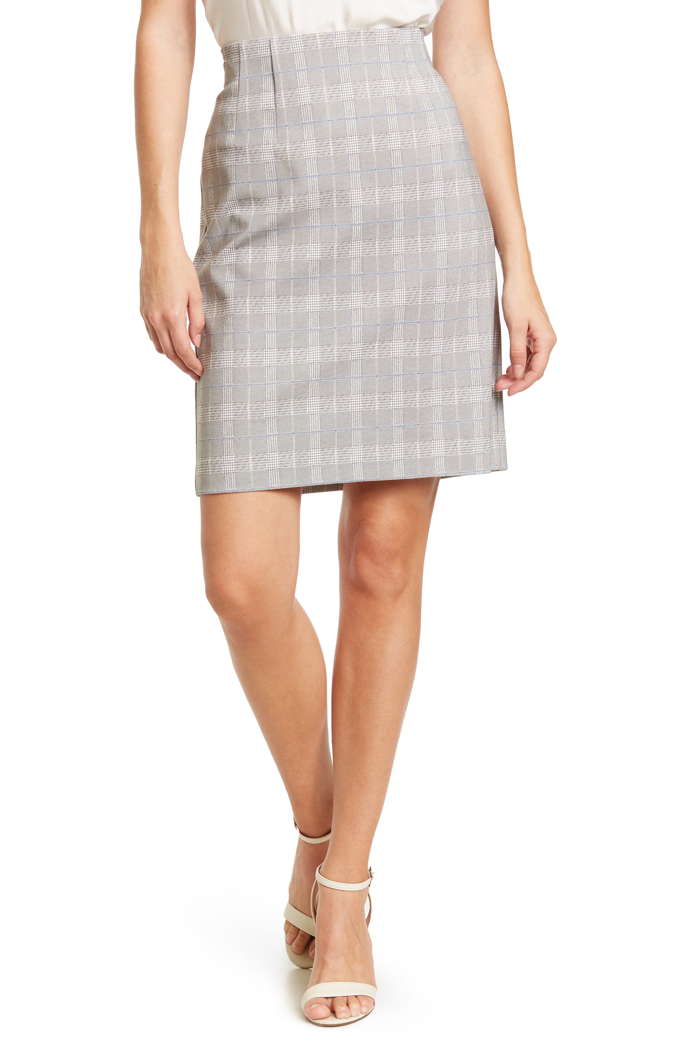 grey pull on skirt