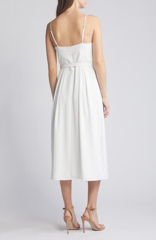 Shop Du Paradis Asymmetric Neck A-line Dress In Marmo Bianco Nero