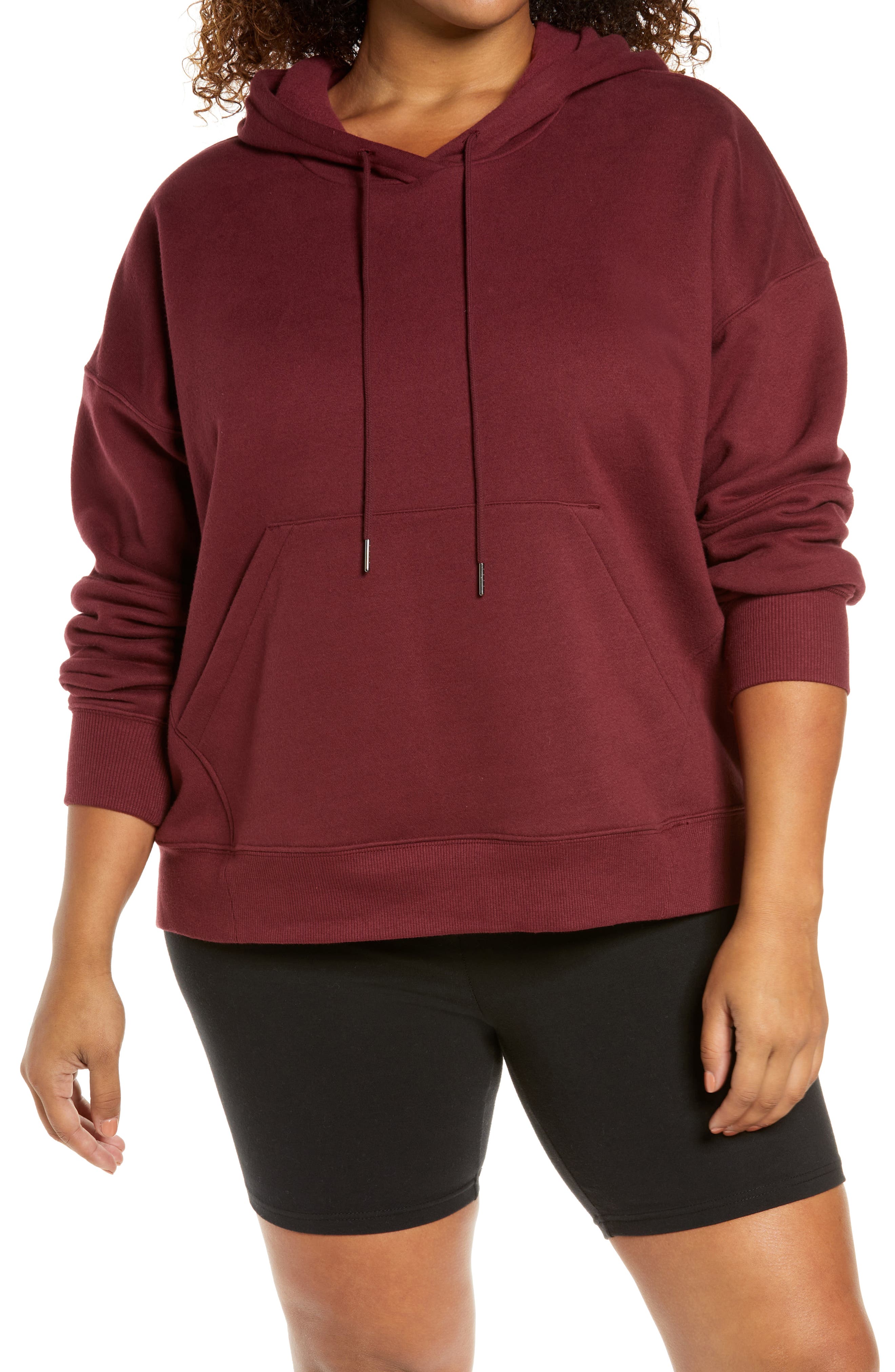 burgundy hoodie womens