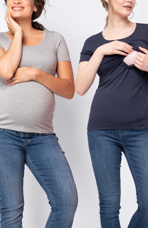 SERAPHINE SERAPHINE ASSORTED 2-PACK MATERNITY/NURSING T-SHIRTS 