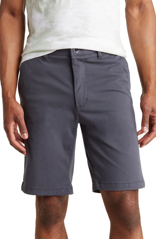 Shop Union Flex Knit Twill Chino Shorts In Astro