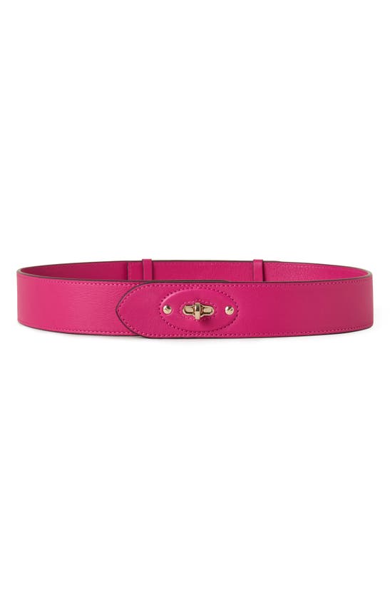 Mulberry Darley Leather Belt In  Pink