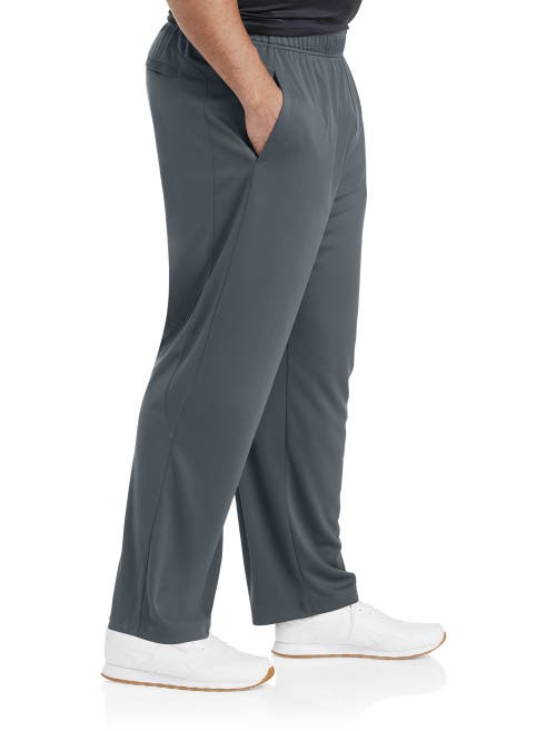 REEBOK REEBOK PERFORMANCE DOUBLE-KNIT OPEN-HEM PANTS 