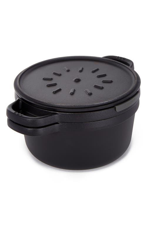 Berghoff Leo Graphite 6-quart Cast Iron Stock Pot In Black