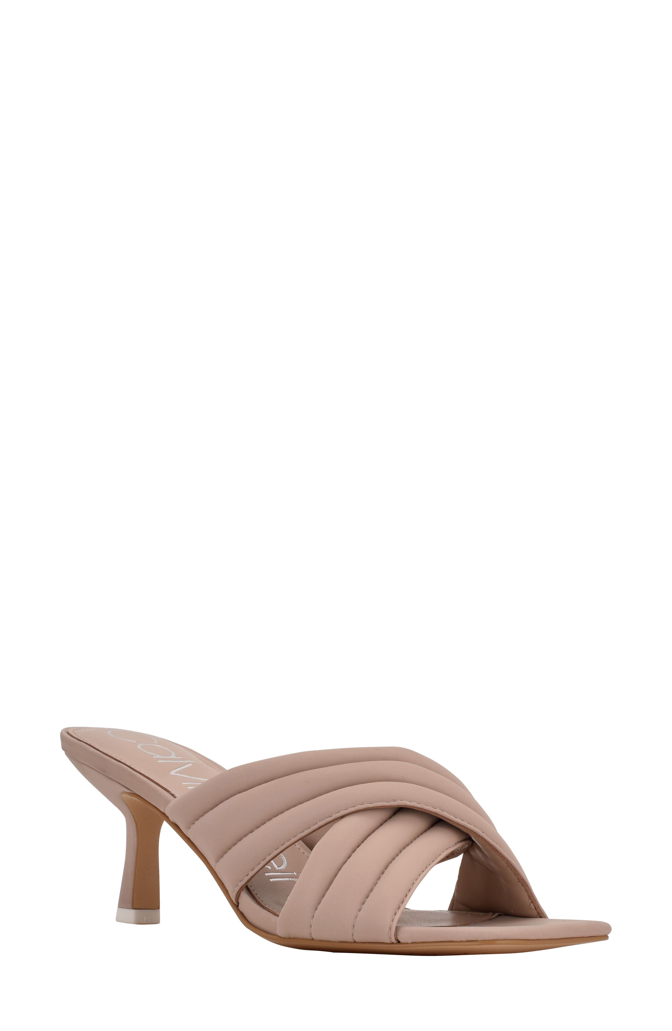 calvin klein nude sandals