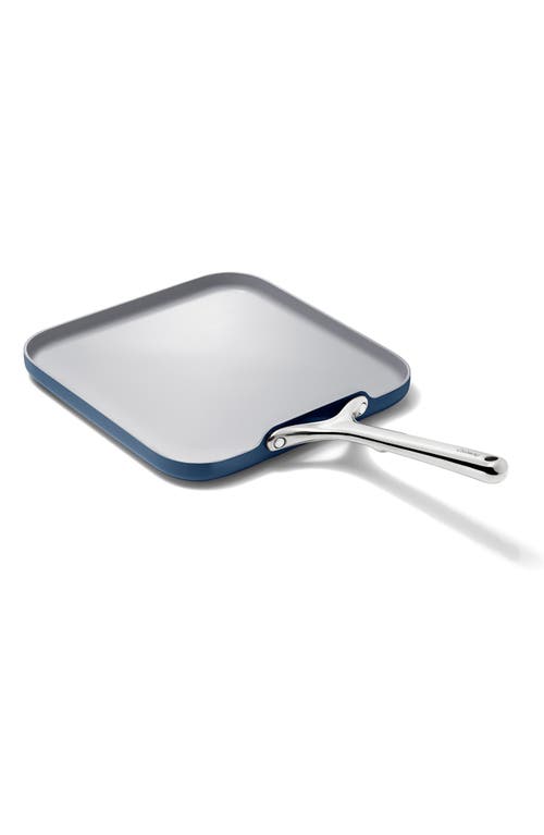 CARAWAY 11" Ceramic Nonstick Square Griddle in Navy at Nordstrom
