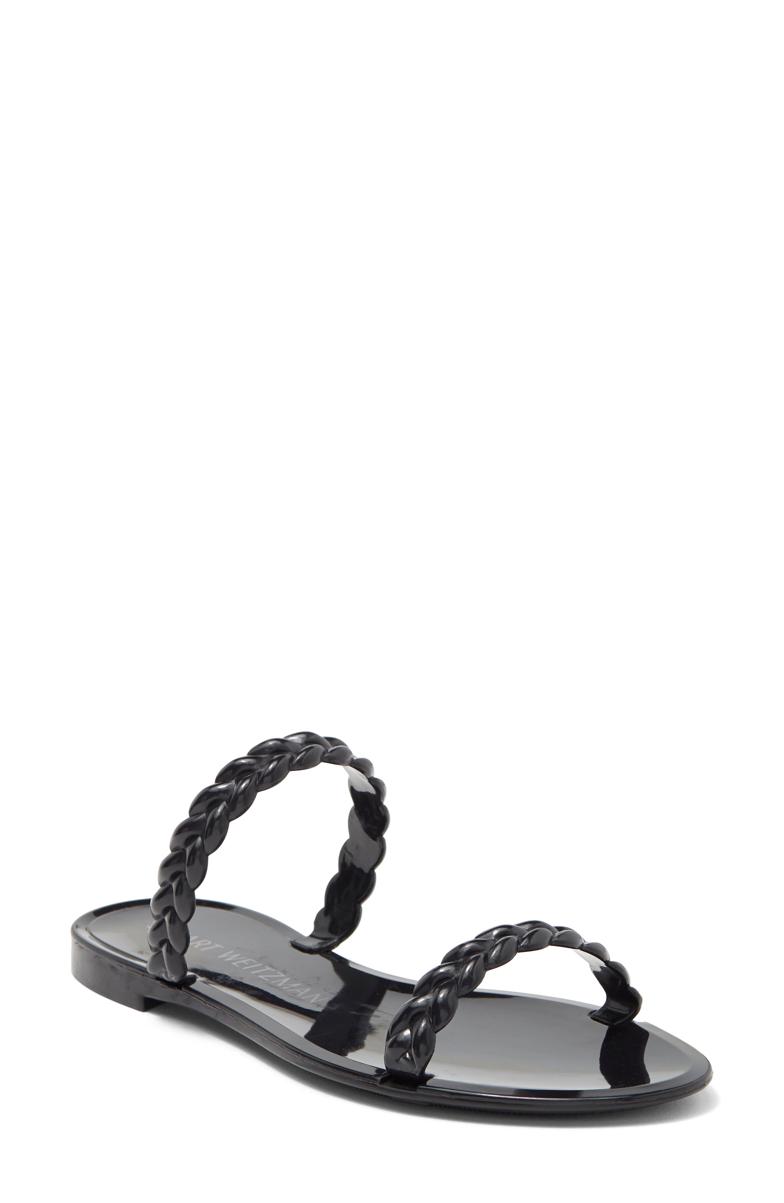 stuart weitzman women's sawyer jelly slide sandals