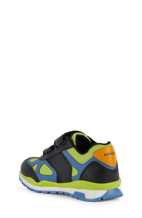 Shop Geox Kids' Pavel Sneaker In Lime/ Black