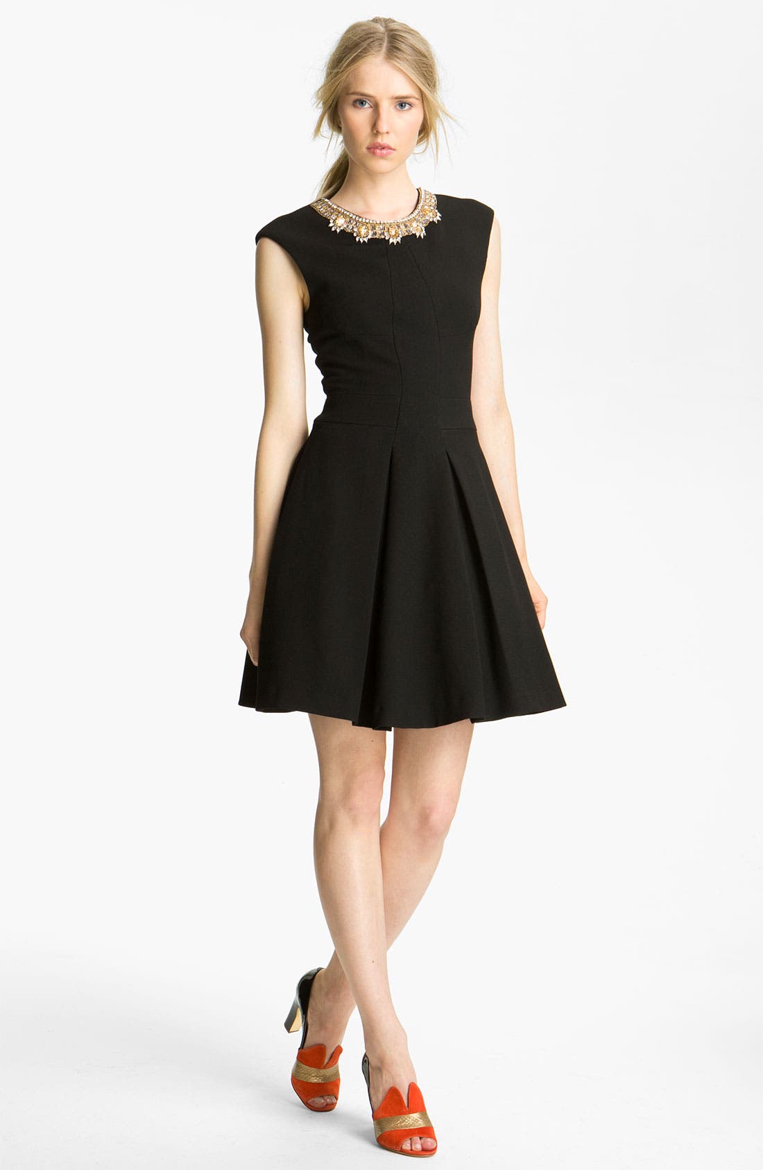 Tracy Reese 'Couture Cloth' Embellished Neck Dress Nordstrom