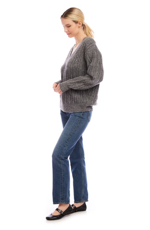 Shop Fifteen Twenty Deliana Oversize Sweater In Gray