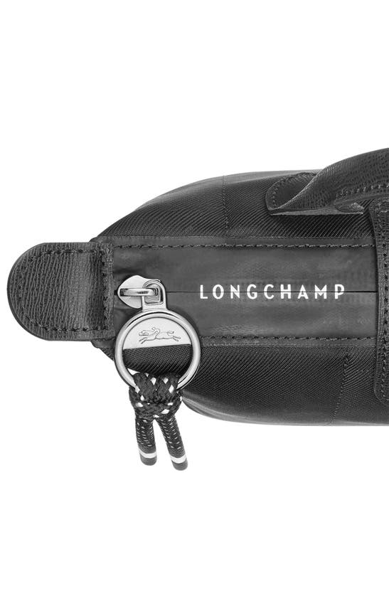 Shop Longchamp Large Le Pliage Energy Recycled Canvas Cosmetics Case In Black