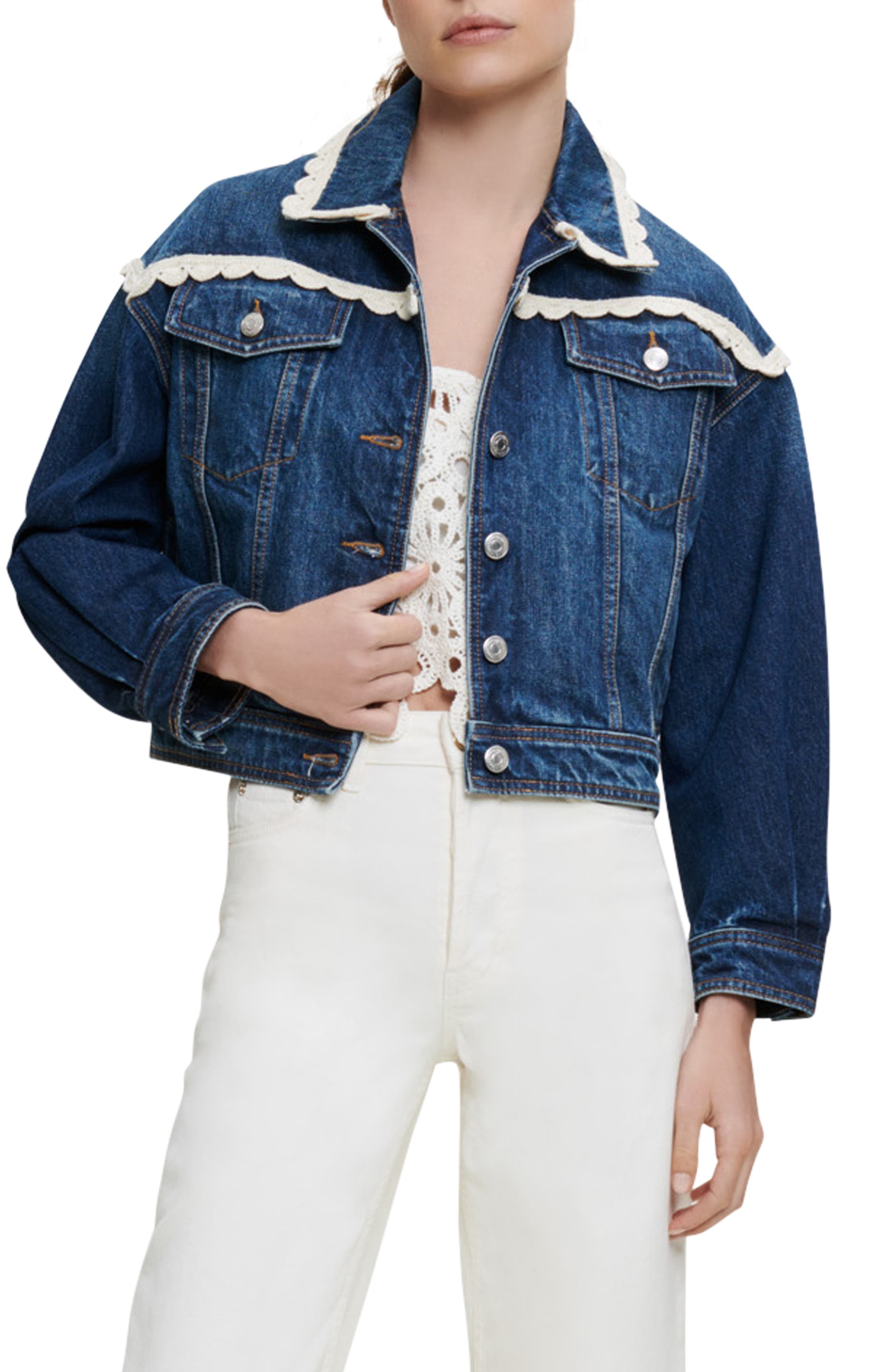maje Bakina Denim Jacket | Nordstrom
