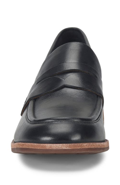 Kork-ease ® Keegan Penny Loafer Pump In Black Leather