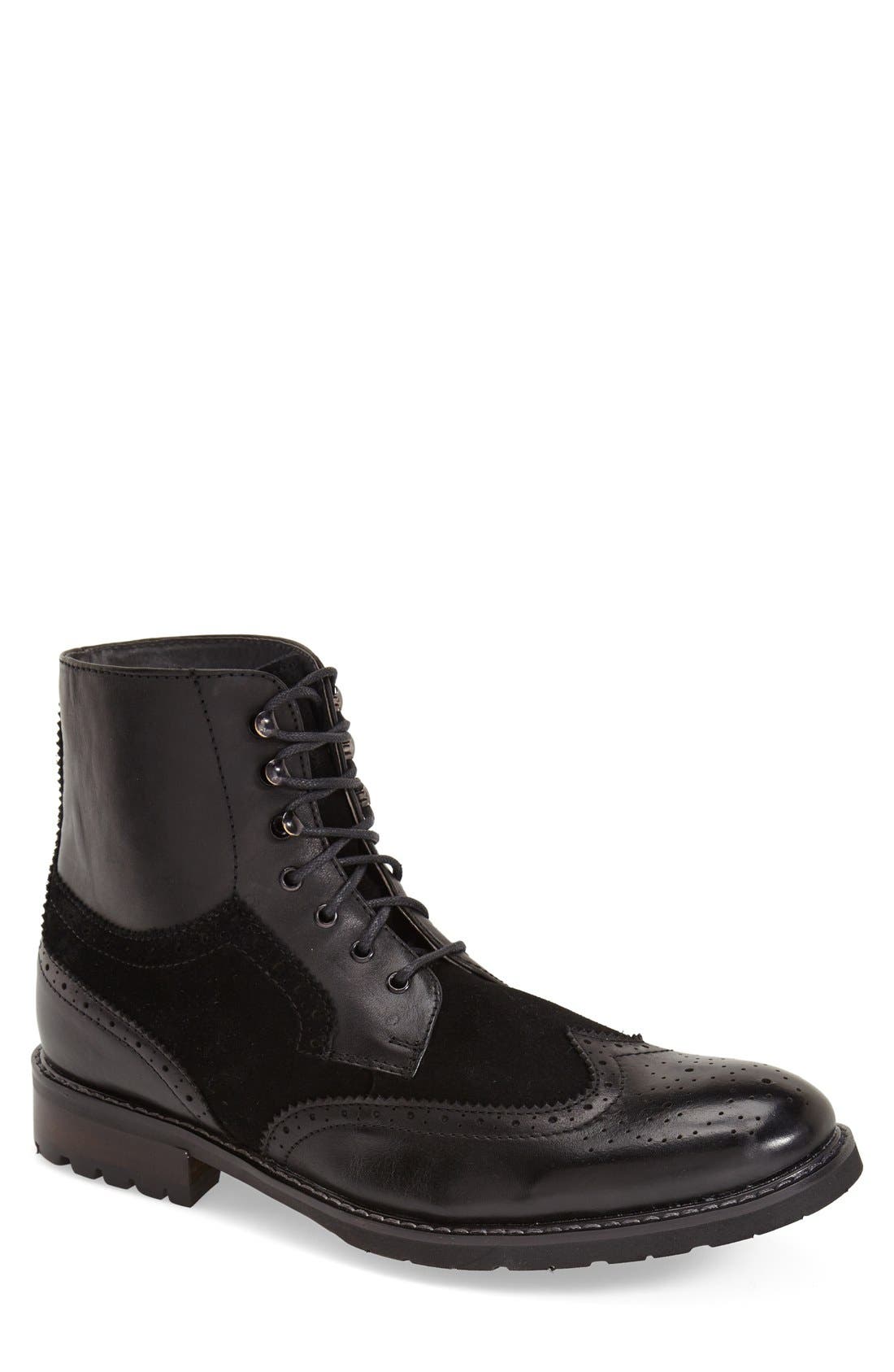 steve madden wingtip boots