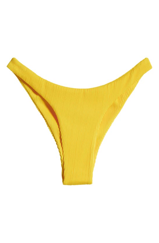 Shop Kulani Kinis Minimal Bikini Bottoms In Sunshine Yellow
