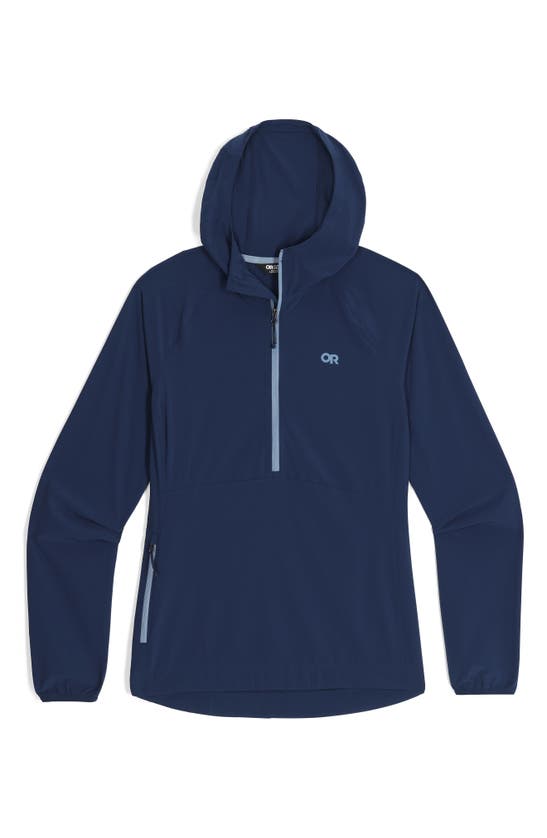 Shop Outdoor Research Astroman Air Sun Half Zip Hoodie In Cenote