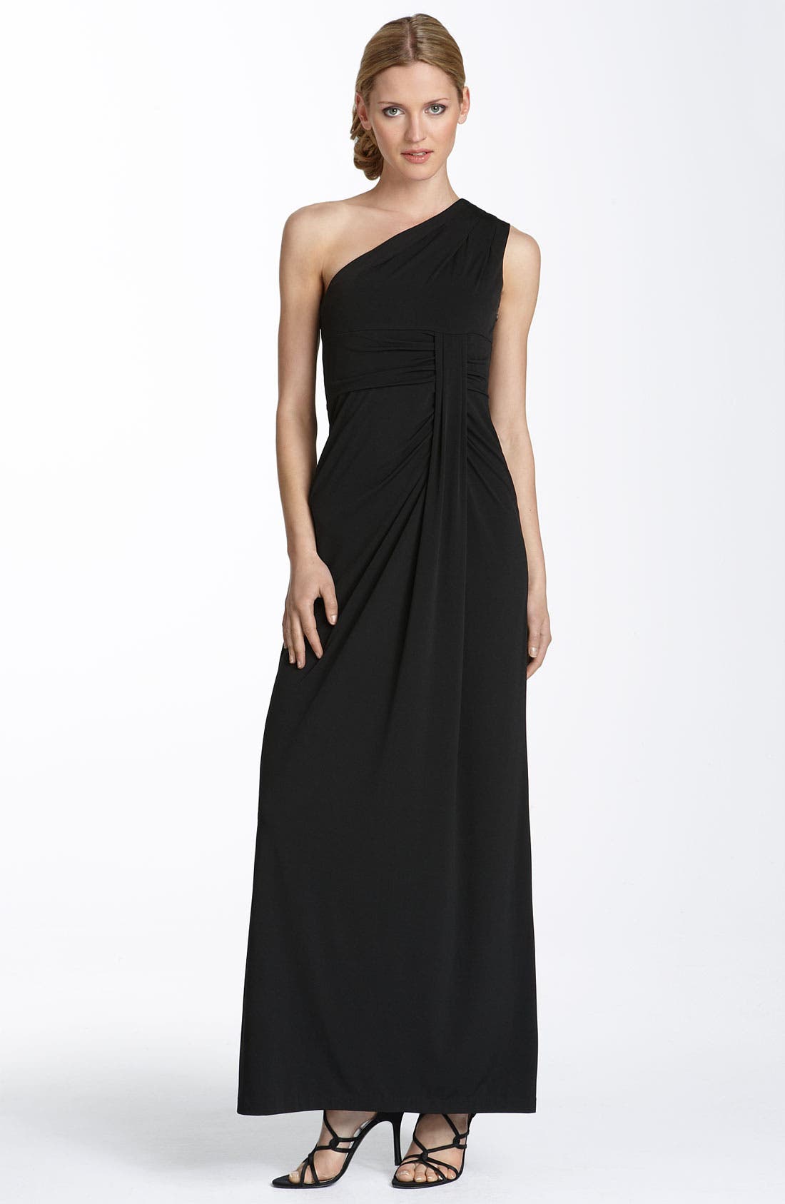 Calvin Klein One Shoulder Drape Matte Jersey Dress Nordstrom