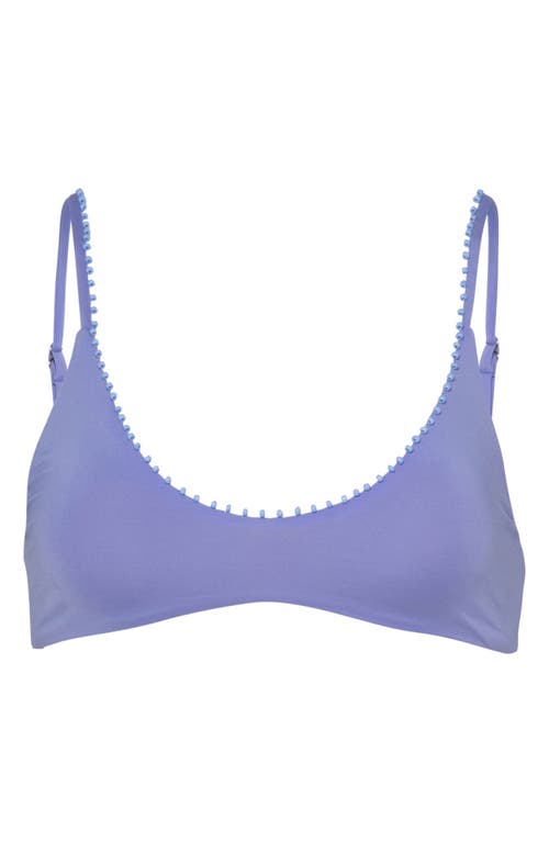 Shop Maaji Deep Periwinkle Liberties Reversible Bikini Top In Blue