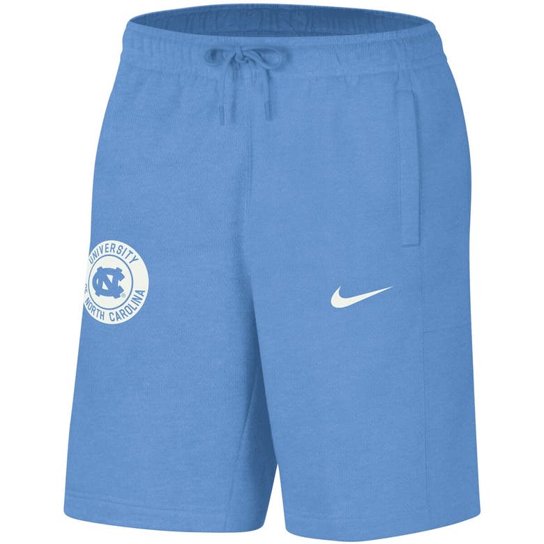 Shop Nike Carolina Blue North Carolina Tar Heels Logo Shorts In Light Blue