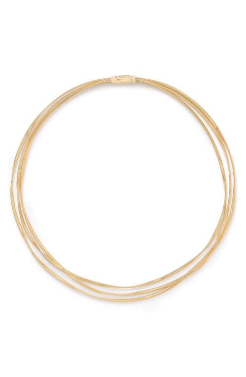 Marrakech Layered Necklace in Yellow Gold