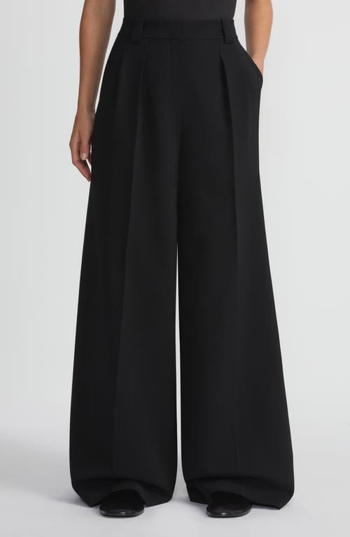 Lafayette 148 New York Wyatt Wide Leg Pants In Black
