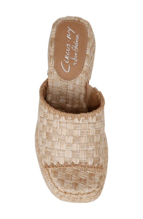 Circus Ny By Sam Edelman Ilyse Platform Sandal In Bleached Beechwood