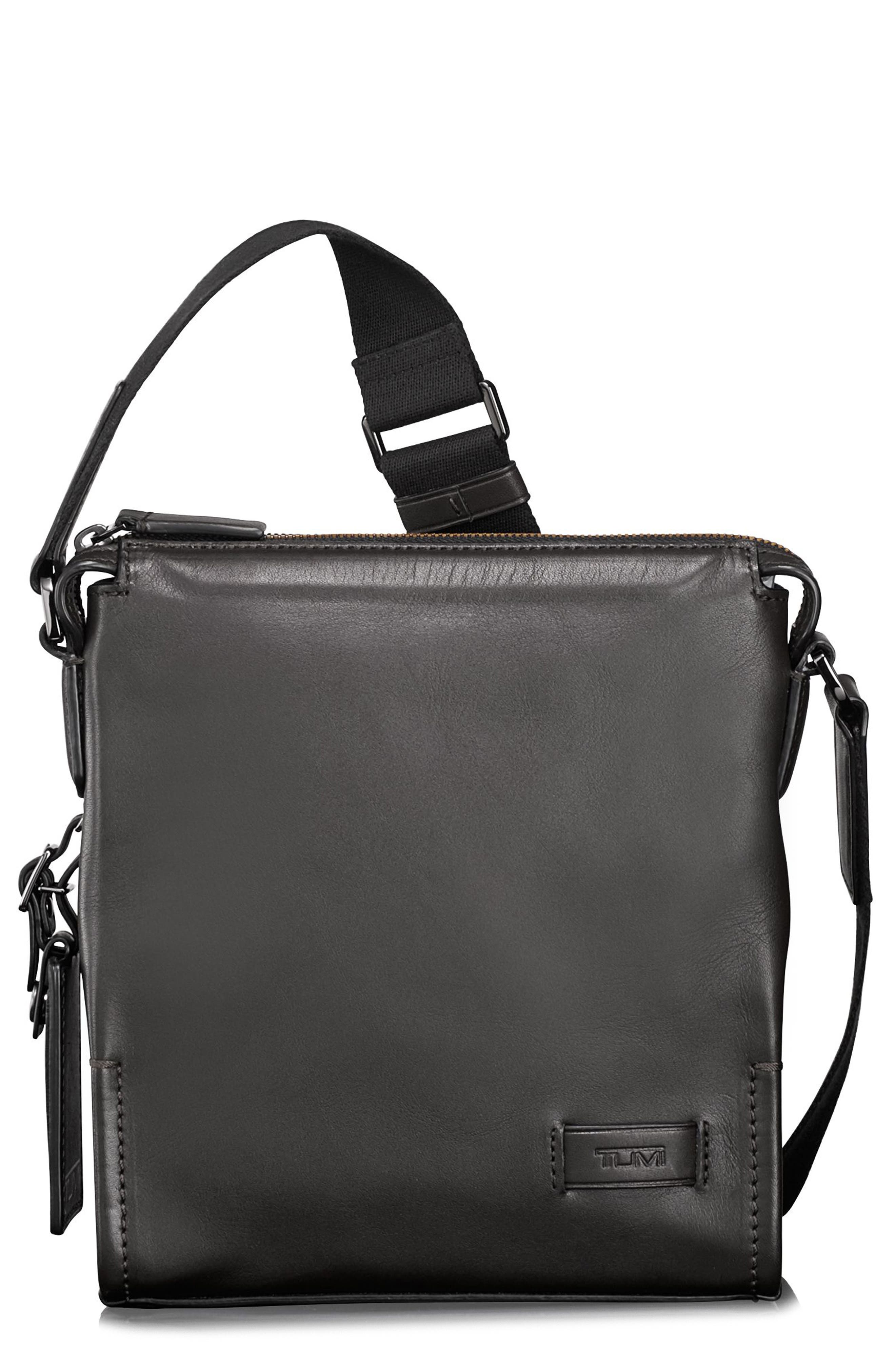 tumi leather computer bag