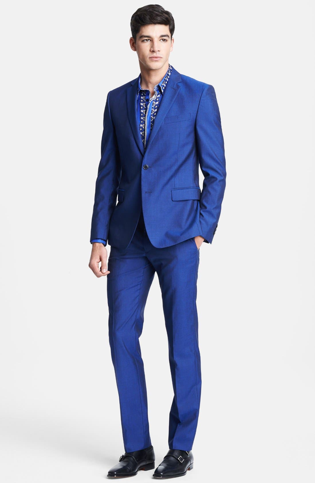 Versace Trend Fit Wool & Silk Suit Nordstrom