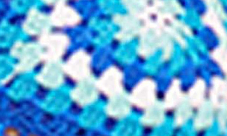 Capittana Cuba Blue Crochet Bikini Top In Blue
