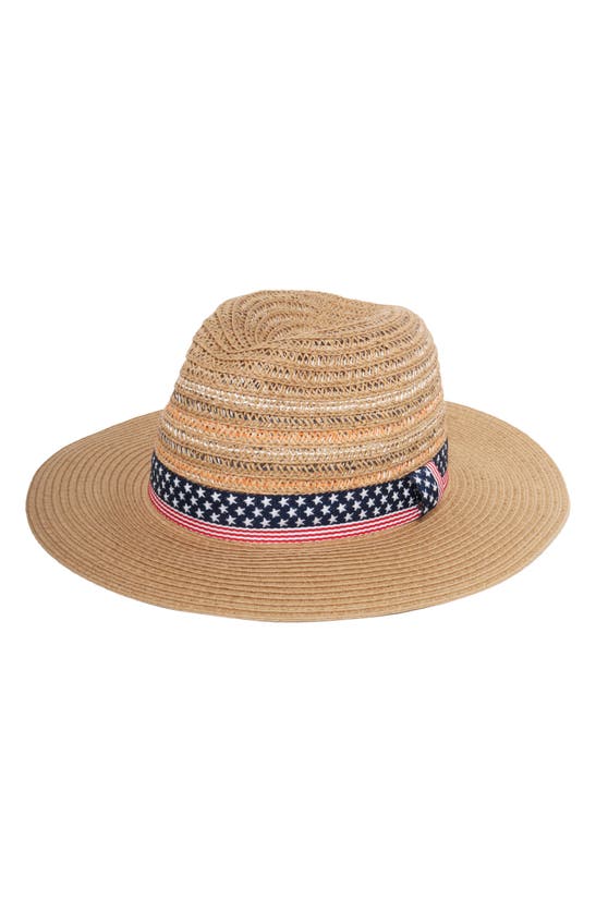 Shop David & Young Americana Straw Panama Hat In Natural