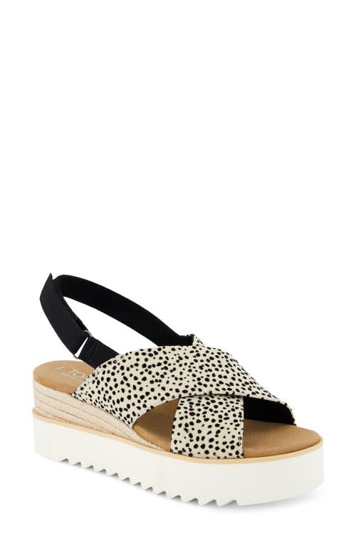 Toms Diana Crossover Sandal In Mini Cheetah