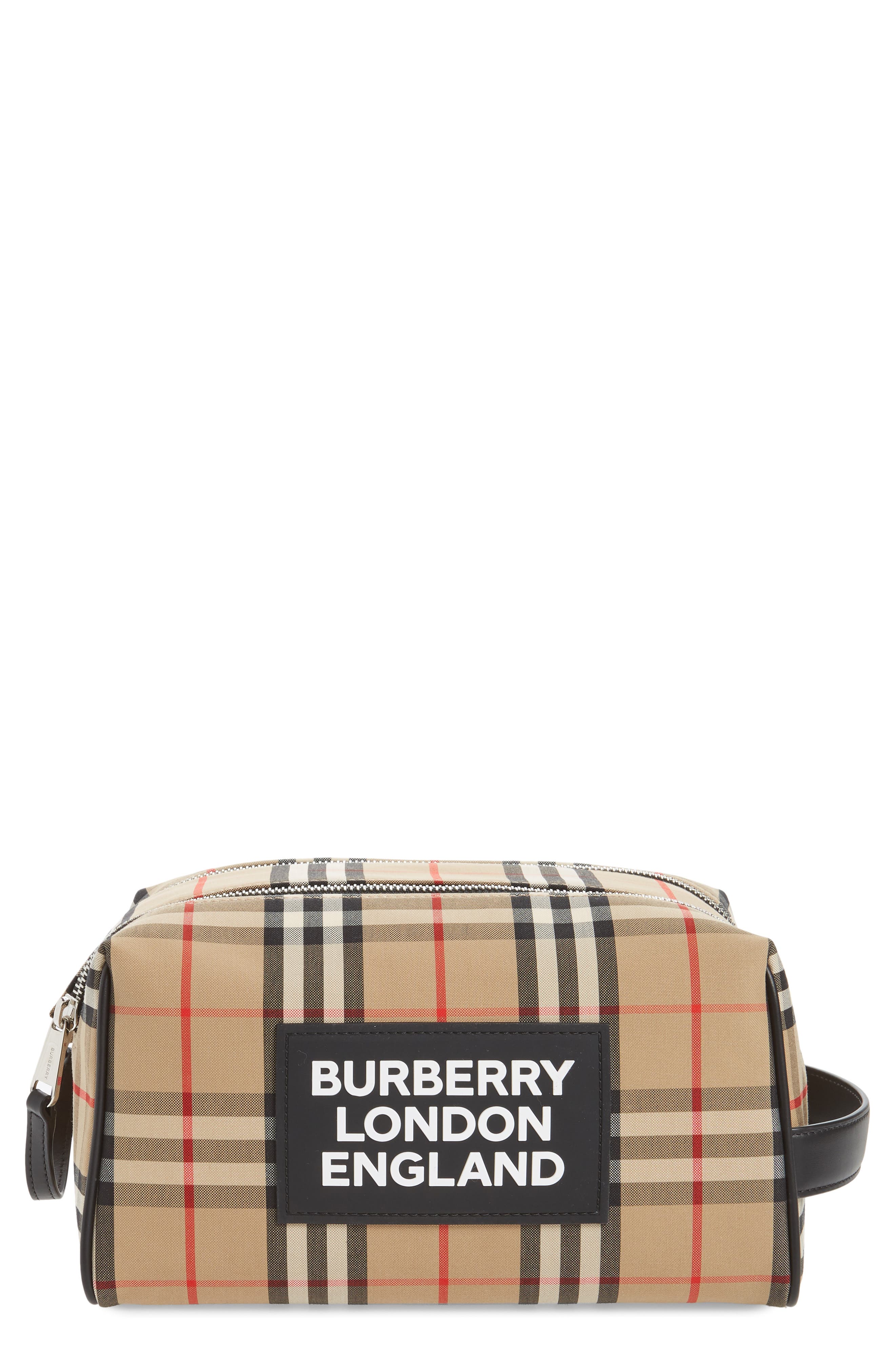 burberry check dopp kit