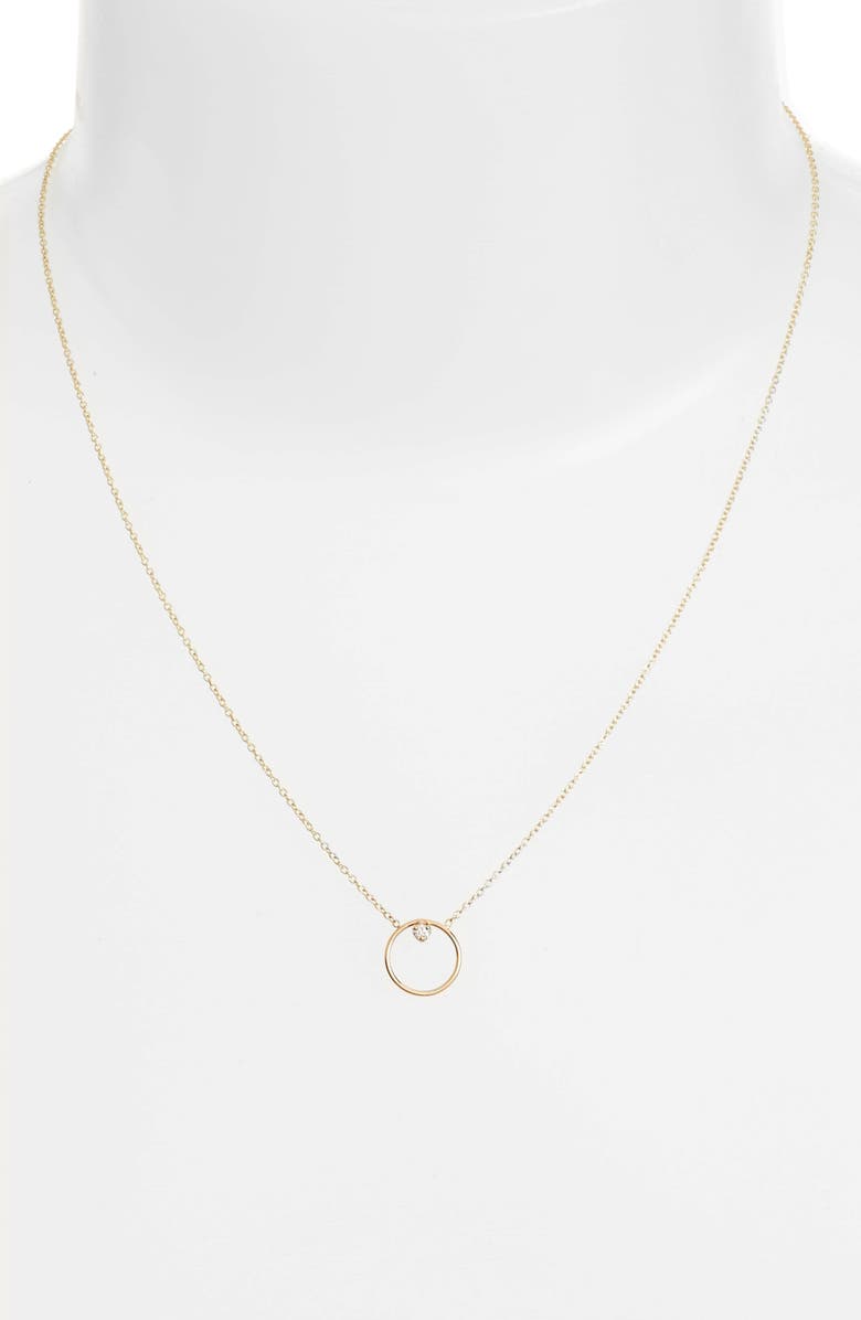 Zoë Chicco Diamond Circle Necklace | Nordstrom