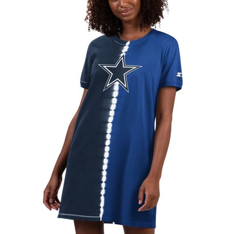 Women's WEAR by Erin Andrews Navy Dallas Cowboys Racerback Tank Midi Dress