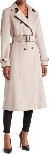 Slick Belted Double Breasted Trench Coat