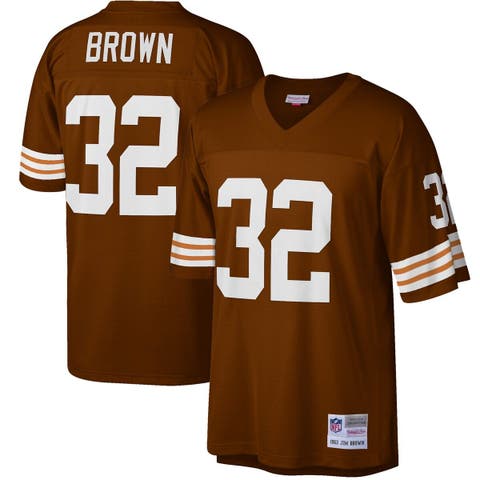 Cleveland Browns Mitchell & Ness Brownie The Elf Washed Short Sleeve  Pullover Hoodie - Brown