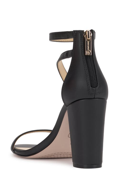 Shop Jessica Simpson Sloyan Ankle Strap Sandal In Black/black