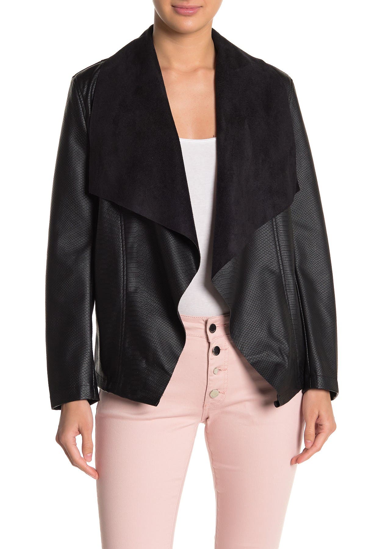 Tahari Faux Leather Moto Jacket Nordstrom Rack